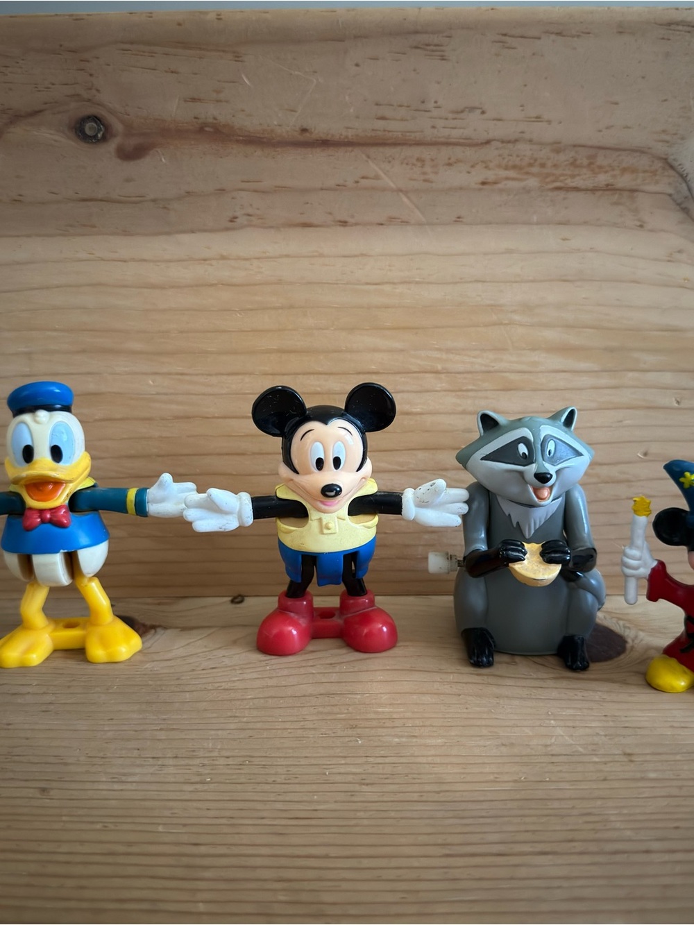 Vintage 80s/90s Collectible Disney Figurines Mickey Mouse Donald Duck set of 4